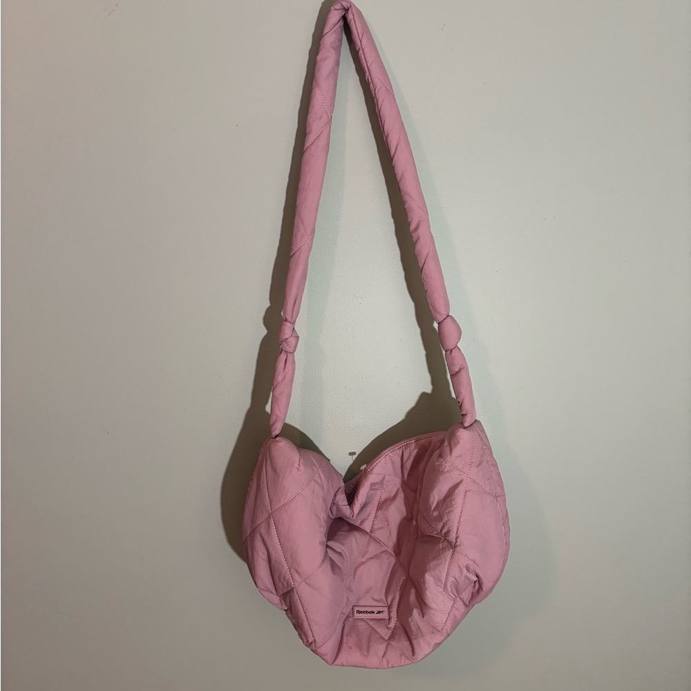 Pinkish Purple Reebok Quilted Shoulder Bag